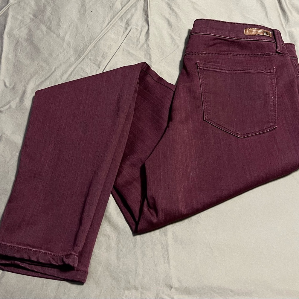 LEI NWOT and never worn, Junior size 15 skinny jeans in dark plum color.
